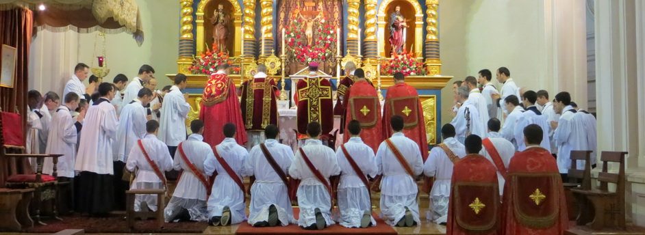 Fotos das ordenações sacerdotais em La Reja